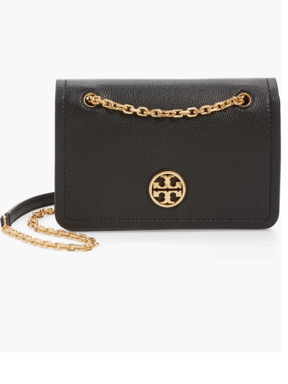 Tory Burch Carson convertible black leather with gold hardware